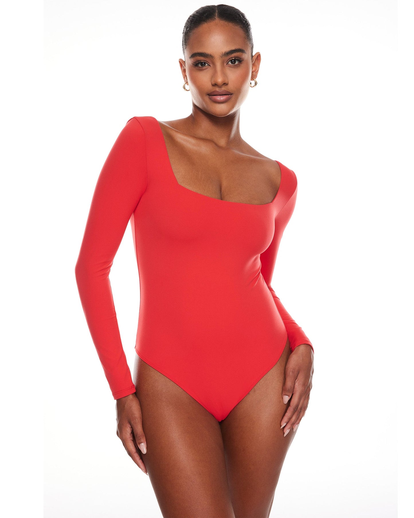 Bralys-K™ Sqaure Neck Long Sleeve Bodysuit