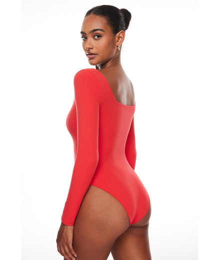 Bralys-K™ Sqaure Neck Long Sleeve Bodysuit