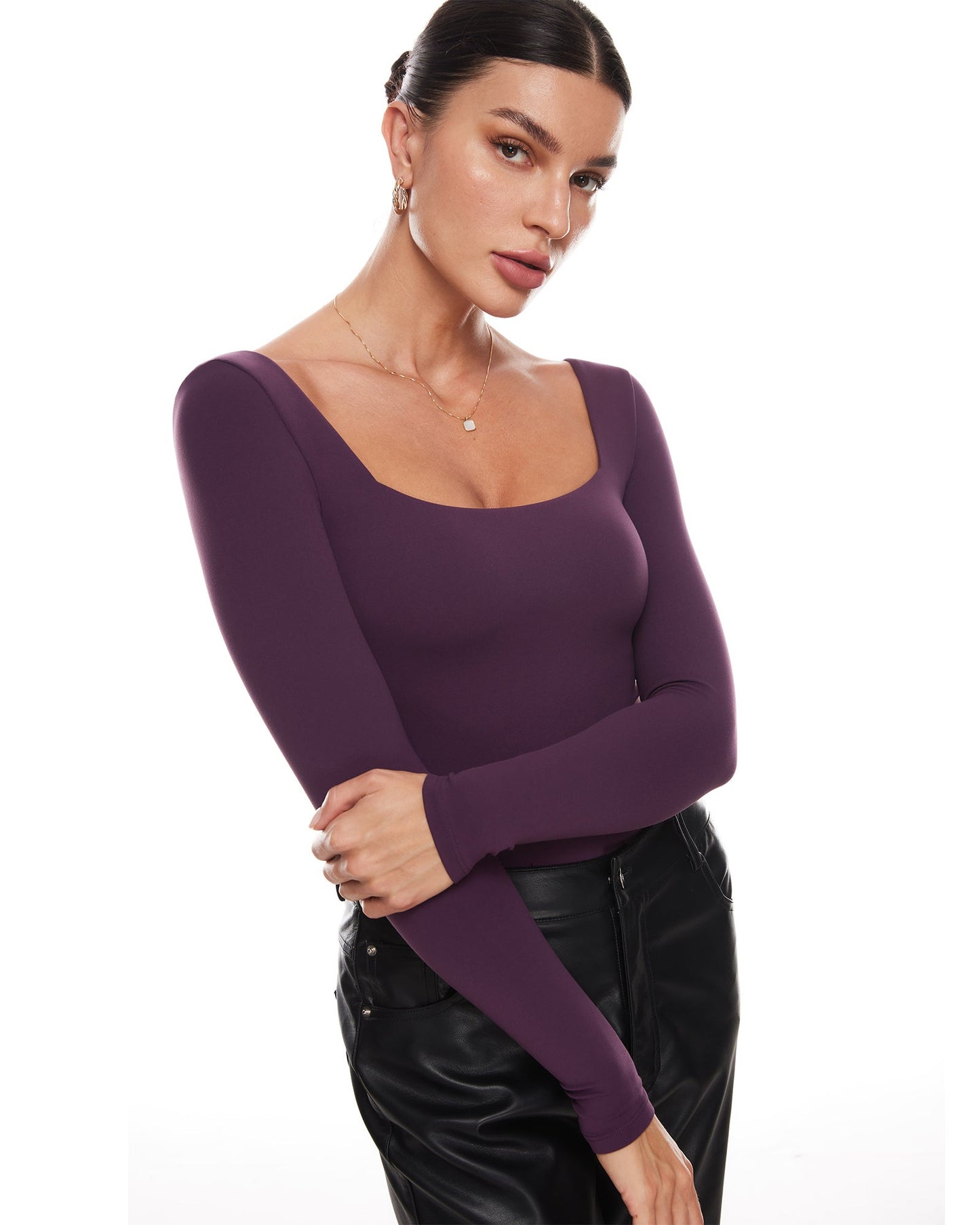 Bralys-K™ Sqaure Neck Long Sleeve Bodysuit