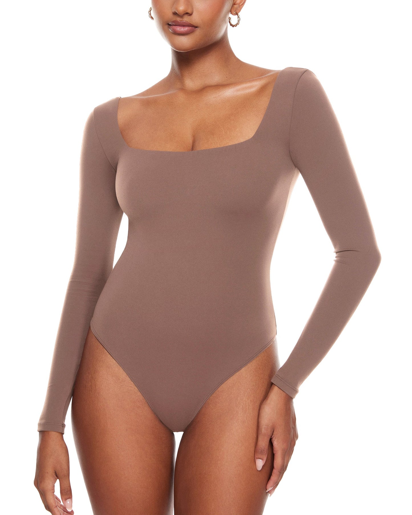 Bralys-K™ Sqaure Neck Long Sleeve Bodysuit