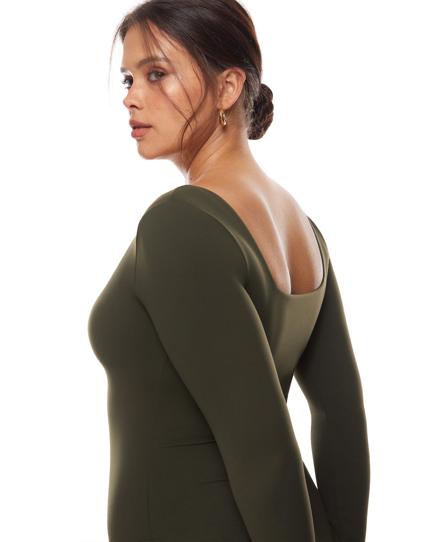 Bralys-K™ Sqaure Neck Long Sleeve Bodysuit