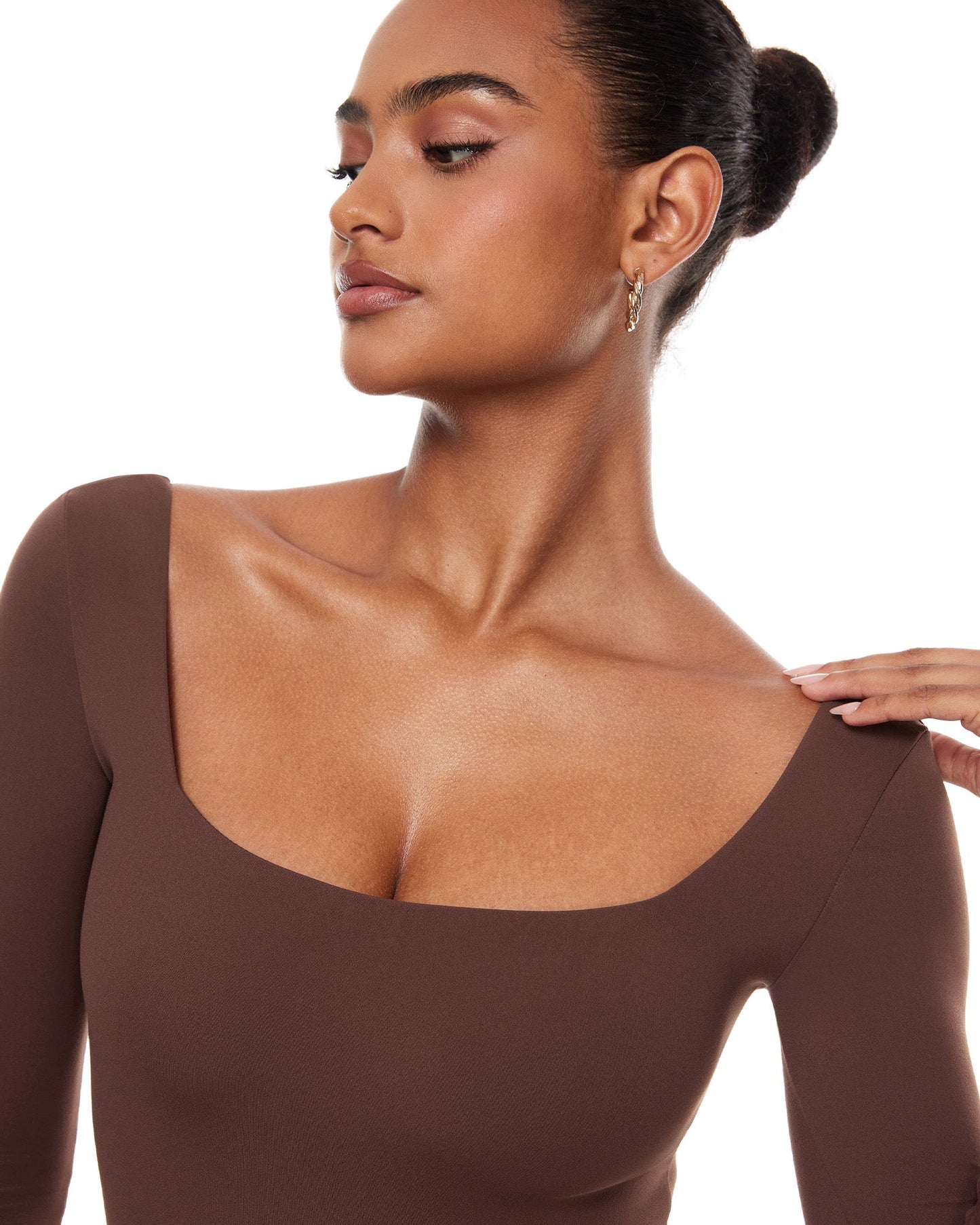 Bralys-K™ Sqaure Neck Long Sleeve Bodysuit