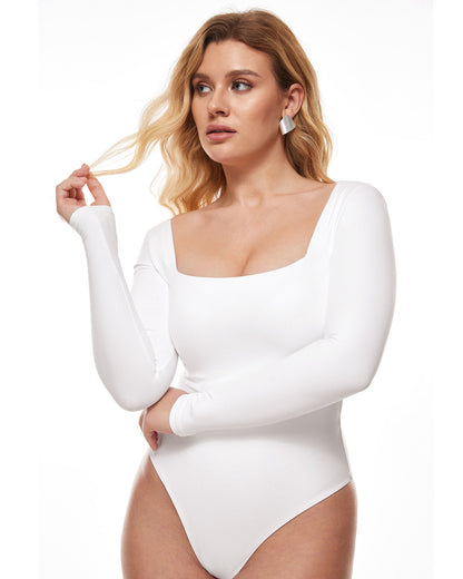 Bralys-K™ Sqaure Neck Long Sleeve Bodysuit